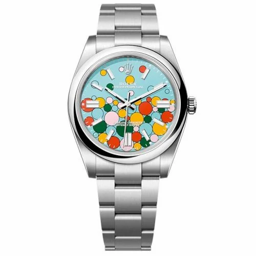 Rolex Oyster Perpetual 41 Stainless Steel / Turquoise Celebration 124300-0008 (M124300-0008)